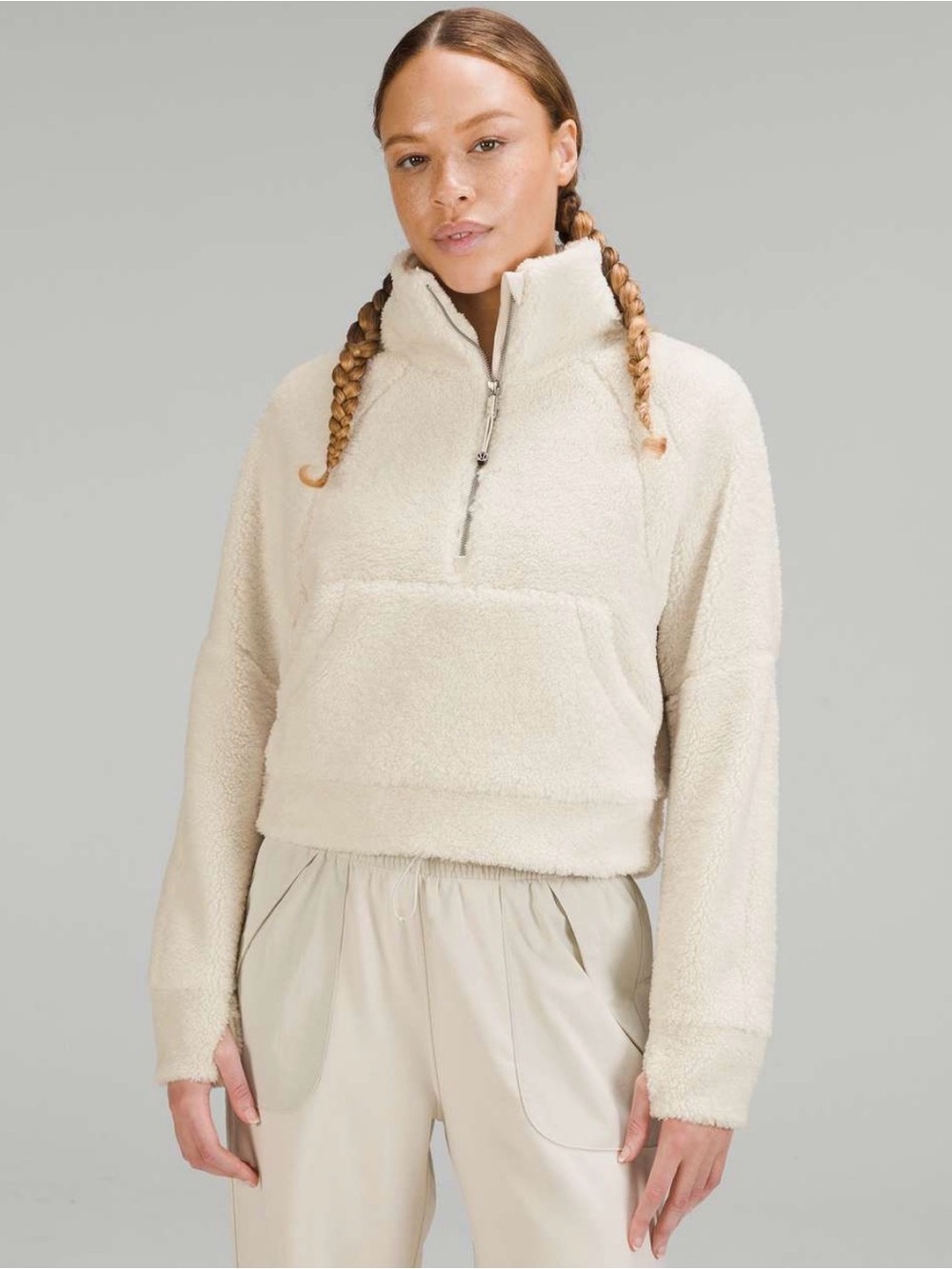 Lululemon Scuba Oversized Fleece
Funnel Neck - White Opal